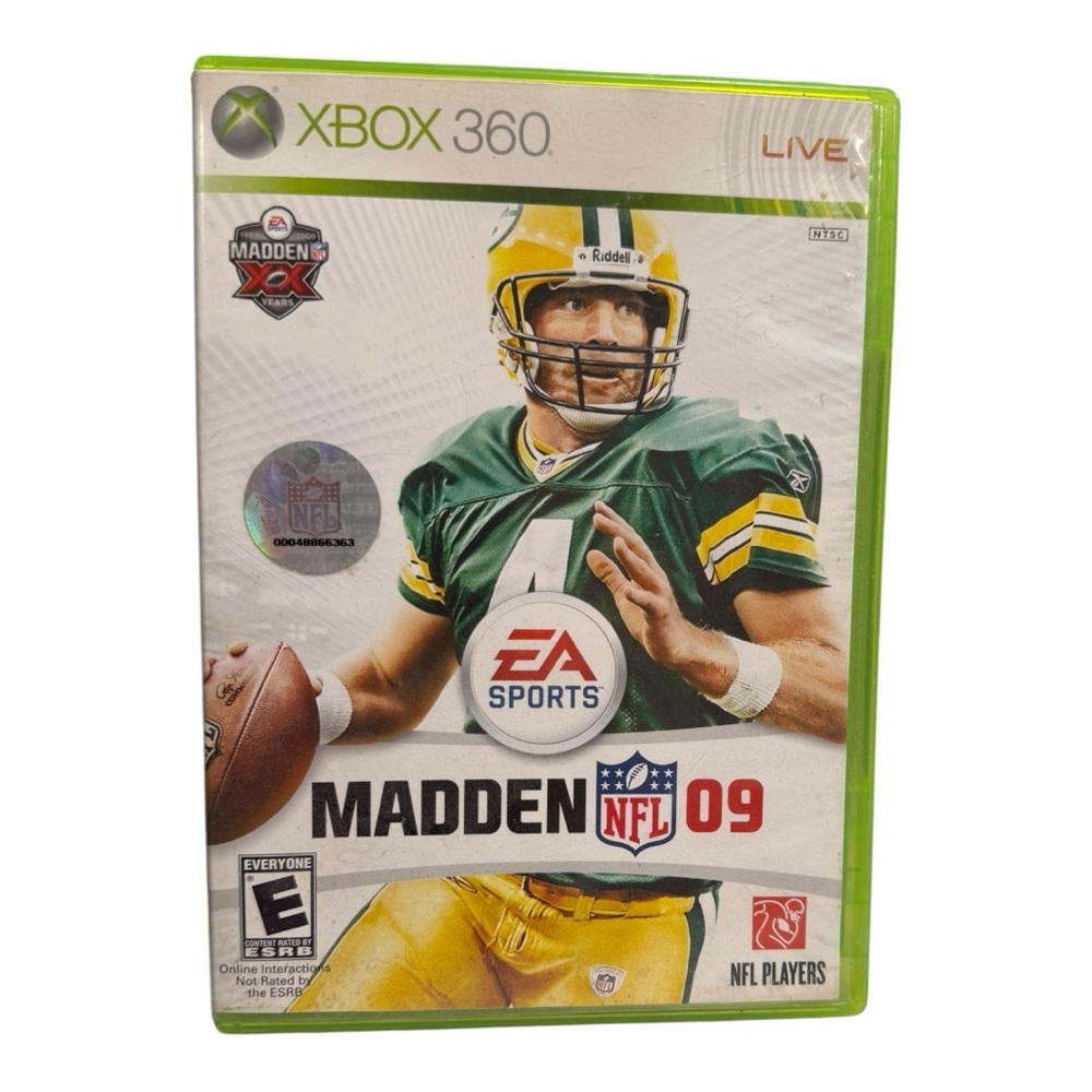 Xbox 360 Madden NFL 09 – Brett Favre Cover – Complete/ Untested